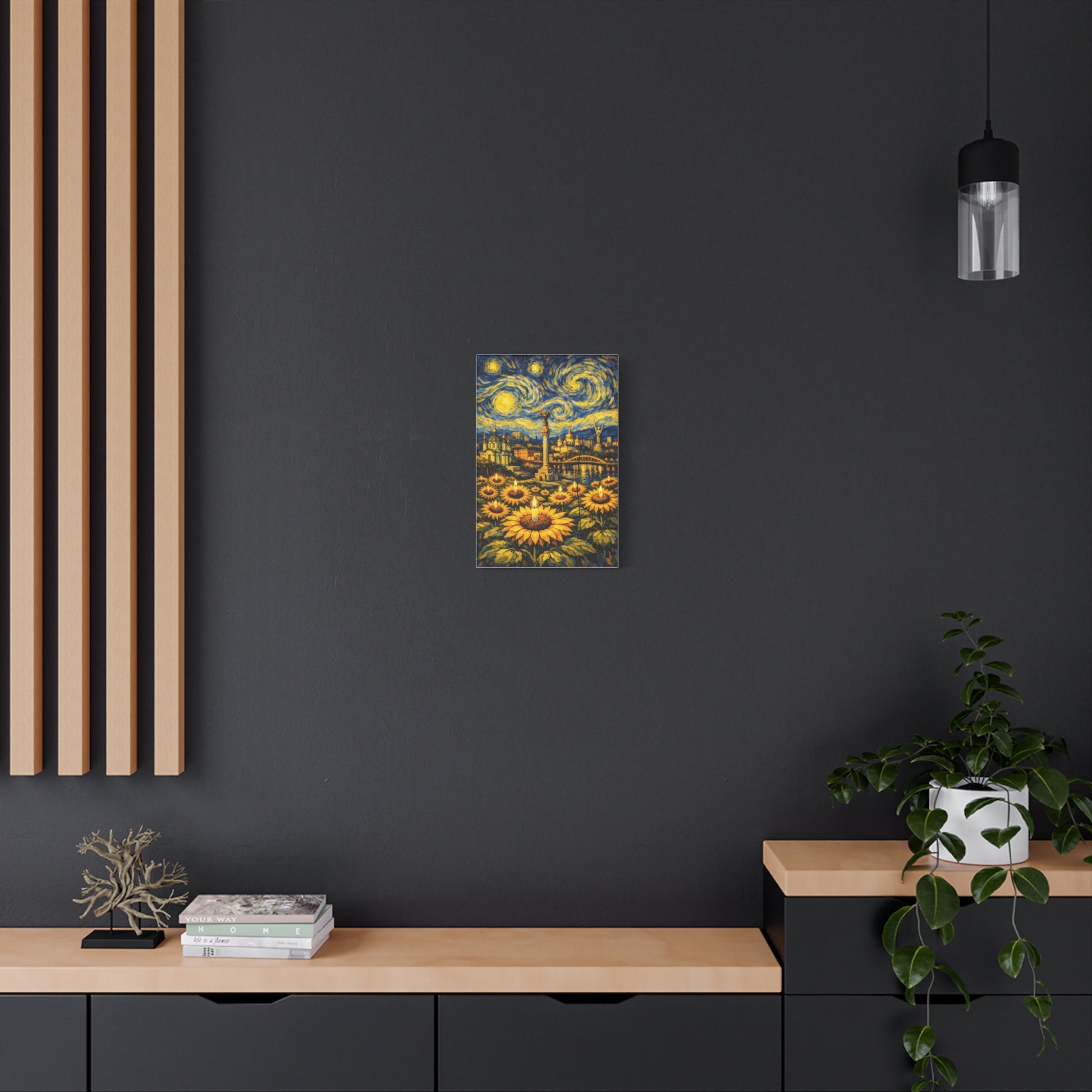 Kyiv Under a Starry Sky – Van Gogh Inspired Canvas Print in Van Gogh style canvas art, product image 27 of 48