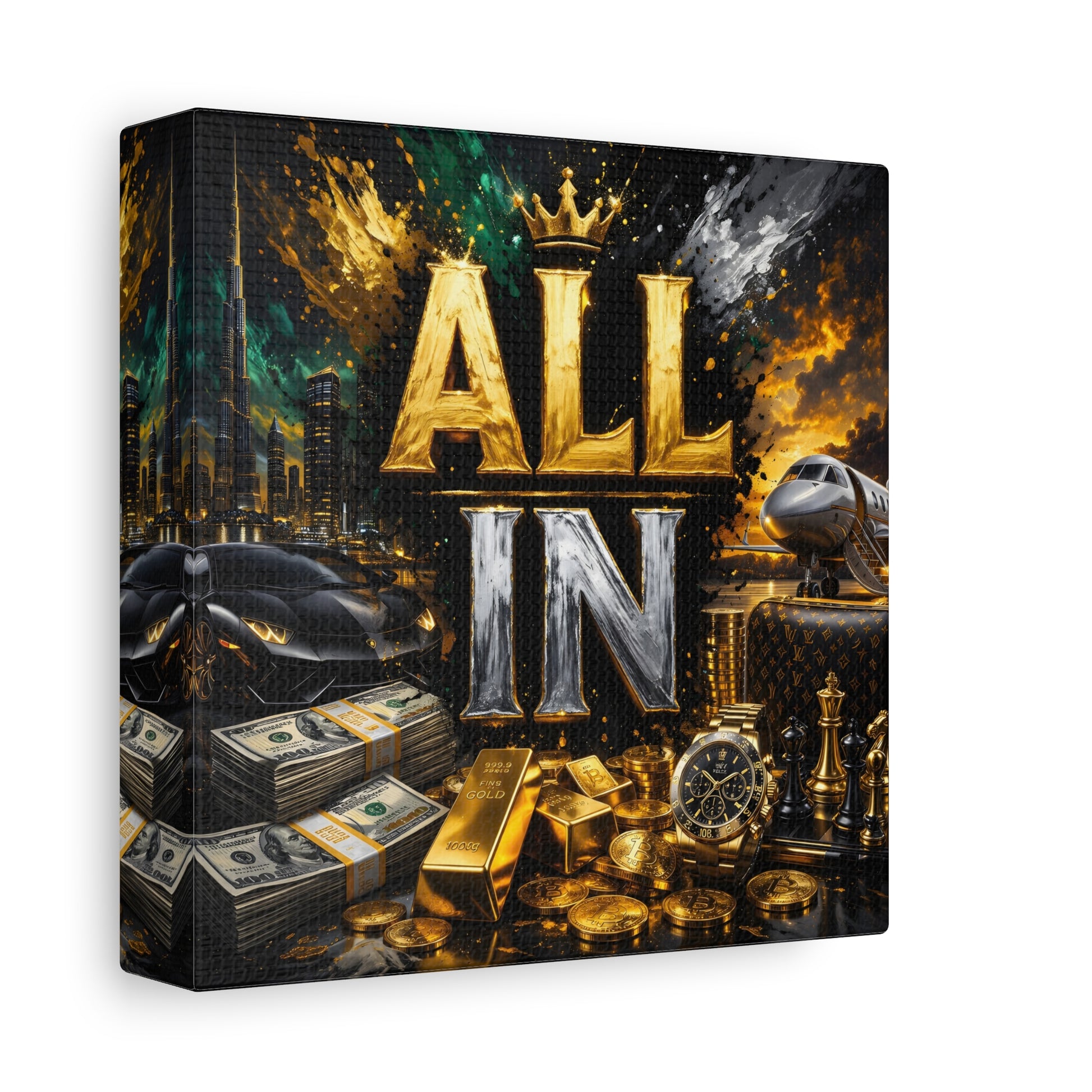 All In – Luxury Entrepreneur canvas wall art, product image 11 of 40