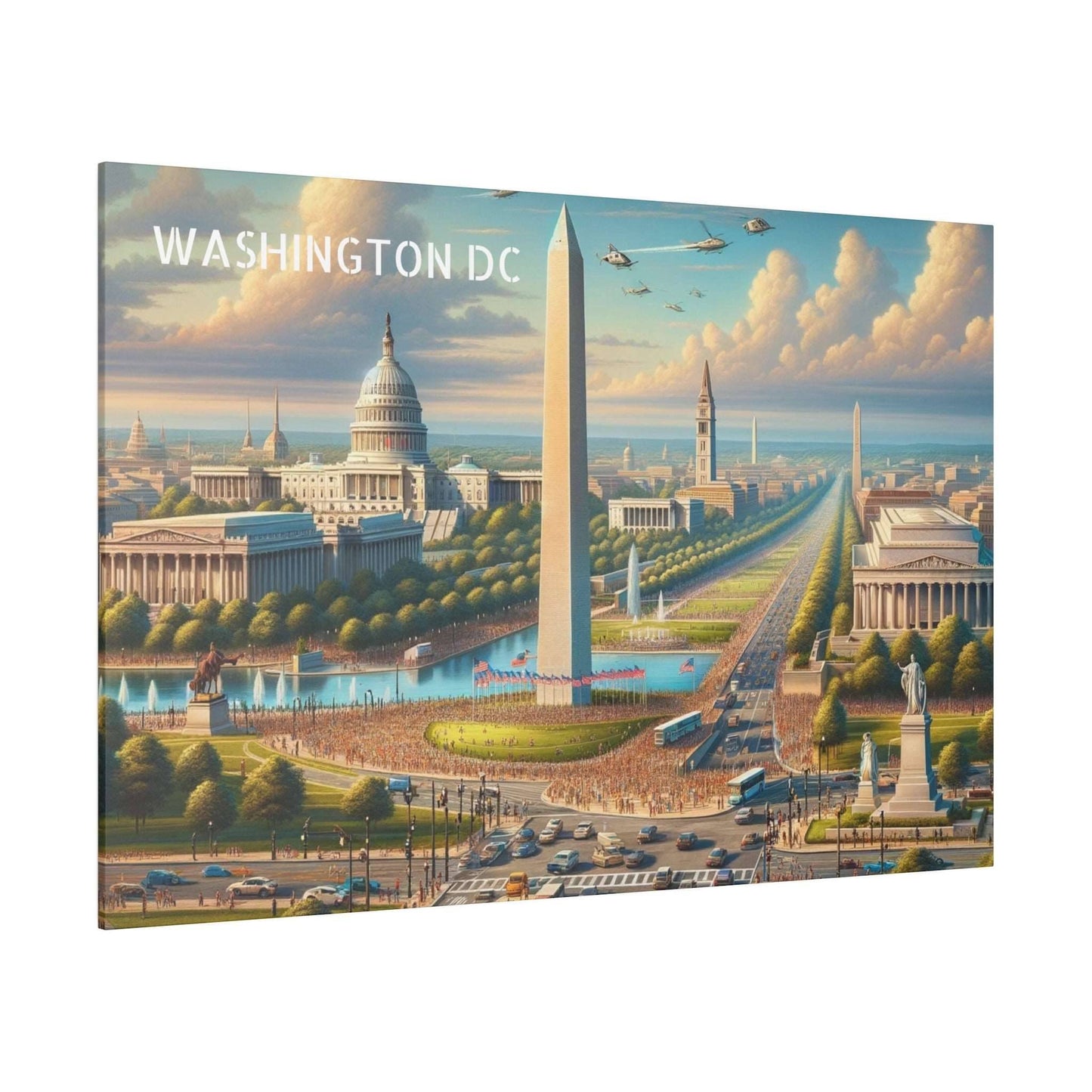 Washington DC Skyline Canvas Art