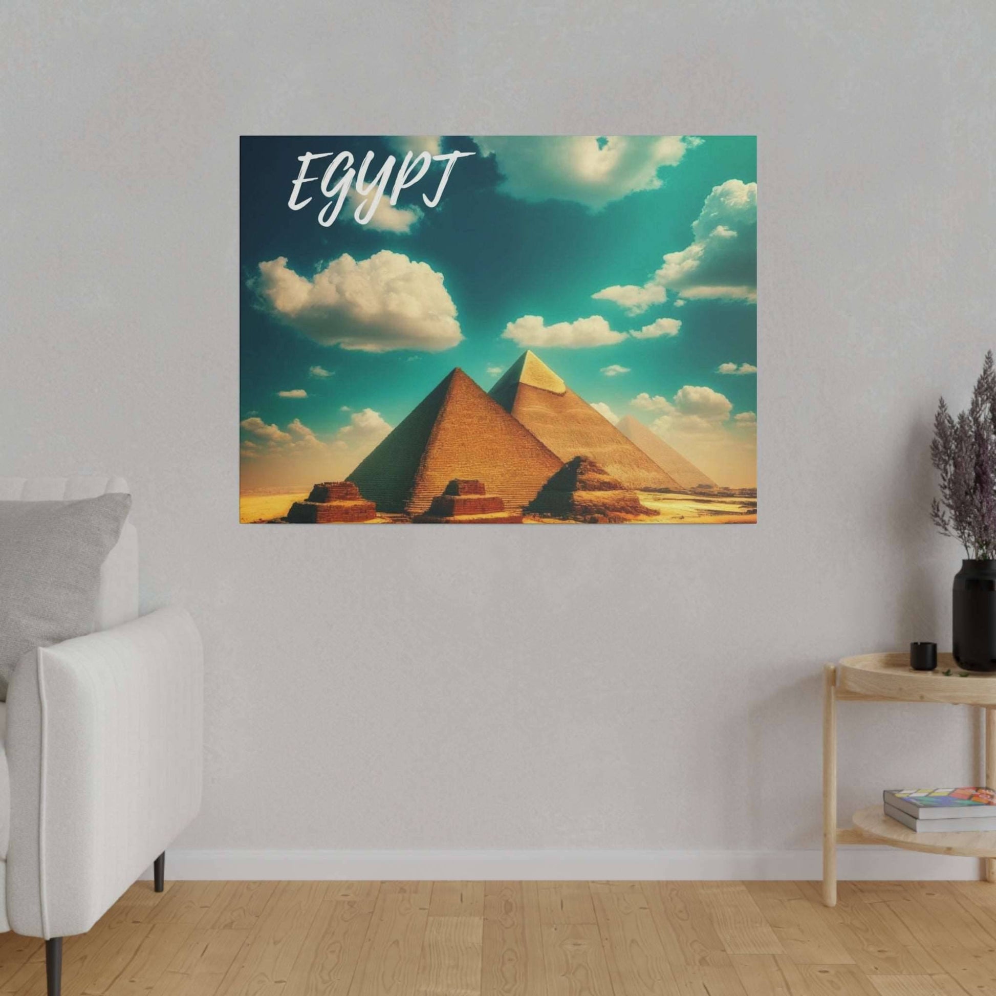 Mysteries of Giza: Pyramids Canvas Art