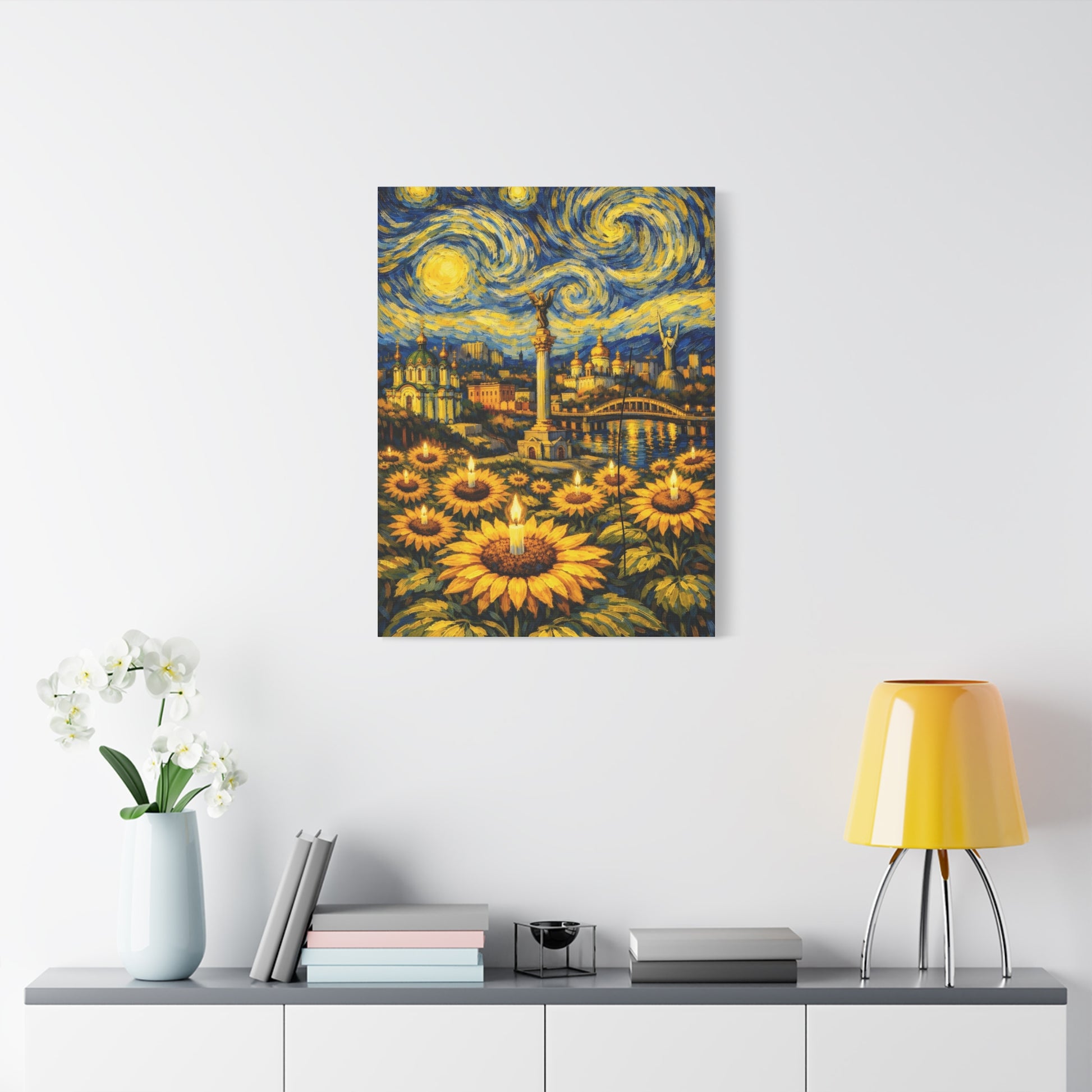 Kyiv Under a Starry Sky – Van Gogh Inspired Canvas Print in Van Gogh style canvas art, product image 44 of 48