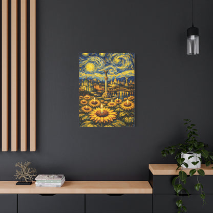 Kyiv Under a Starry Sky – Van Gogh Inspired Canvas Print in Van Gogh style canvas art, product image 45 of 48