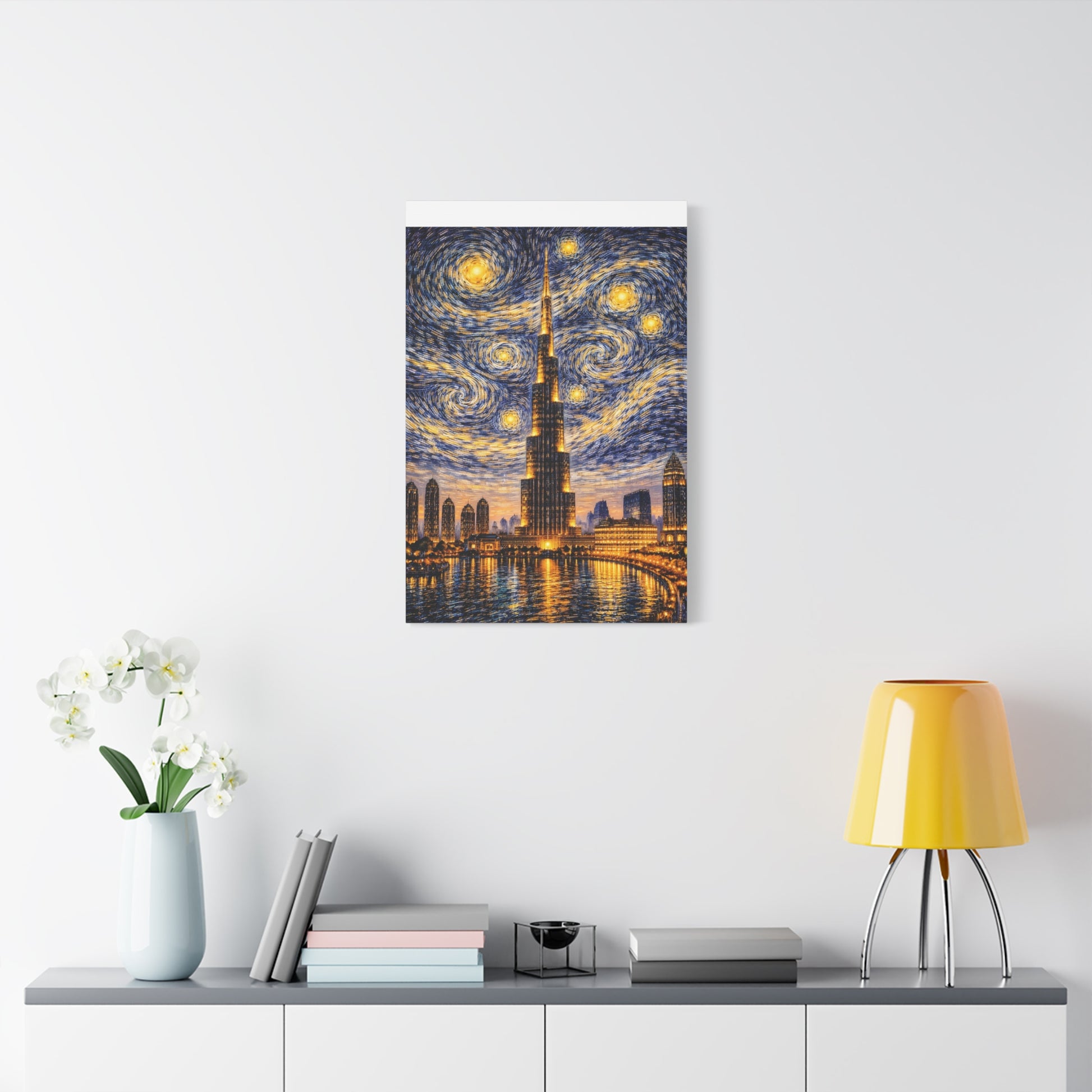 Burj Khalifa Beneath a Starry Sky – Van Gogh Inspired canvas wall art, product image 49 of 68