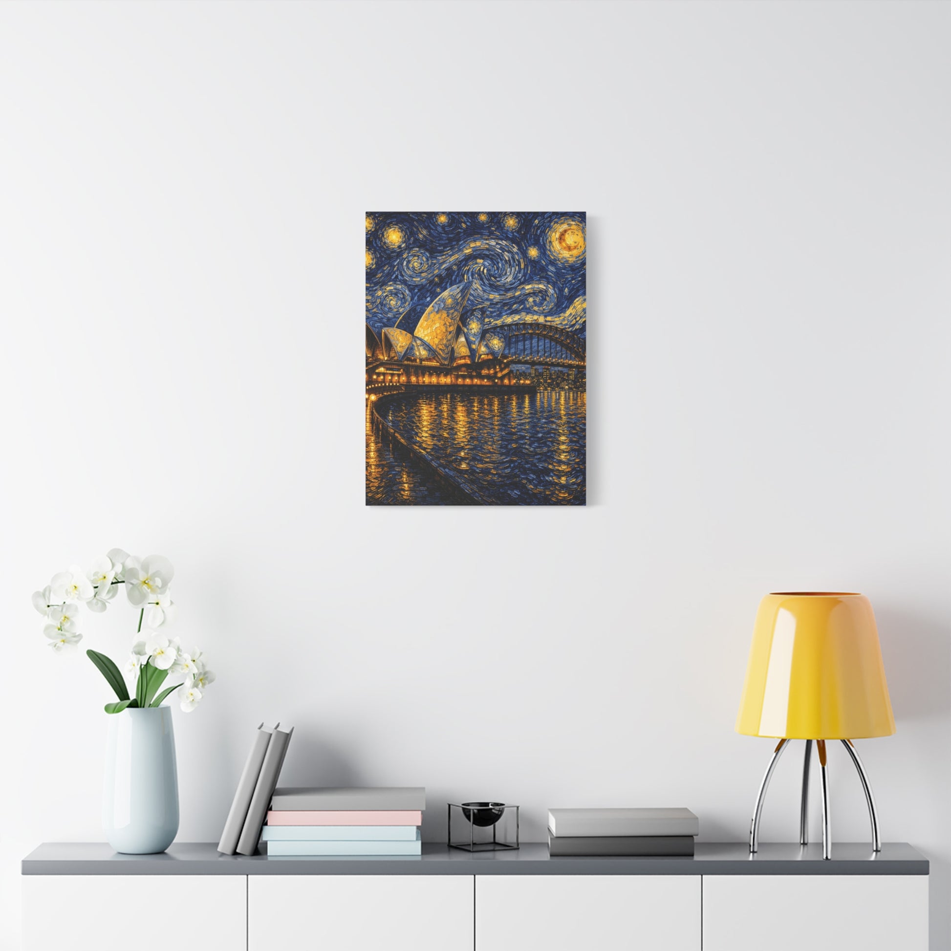 Sydney Opera House in a Starry Dream – Van Gogh Inspired Canvas Print in Van Gogh style canvas art, product image 38 of 60