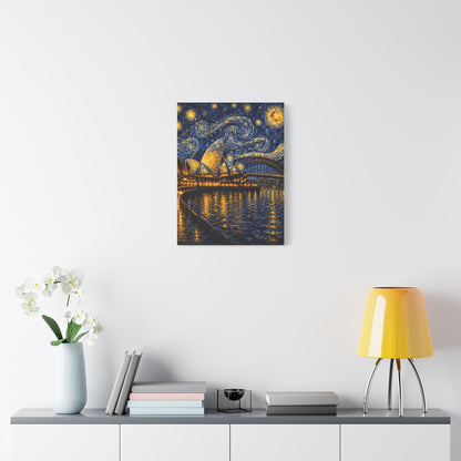 Sydney Opera House in a Starry Dream – Van Gogh Inspired Canvas Print in Van Gogh style canvas art, product image 38 of 60