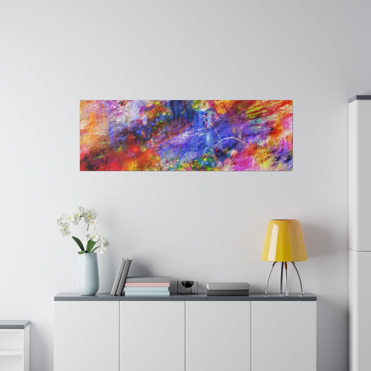 Vibrant Explosion Abstract Art Canvas