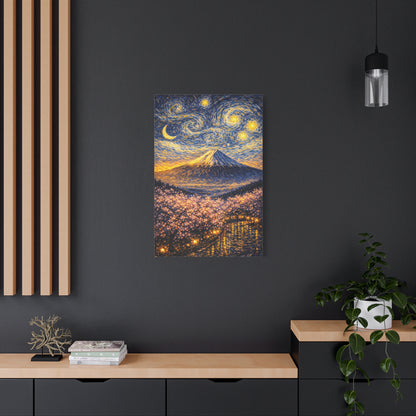 Mount Fuji Under a Starry Sky – Van Gogh Inspired canvas wall art, product image 55 of 64