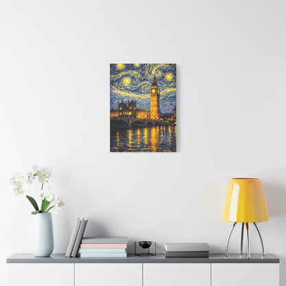 Big Ben Beneath a Starry Sky – Van Gogh Inspired Canvas Print in Van Gogh style canvas art, product image 39 of 64