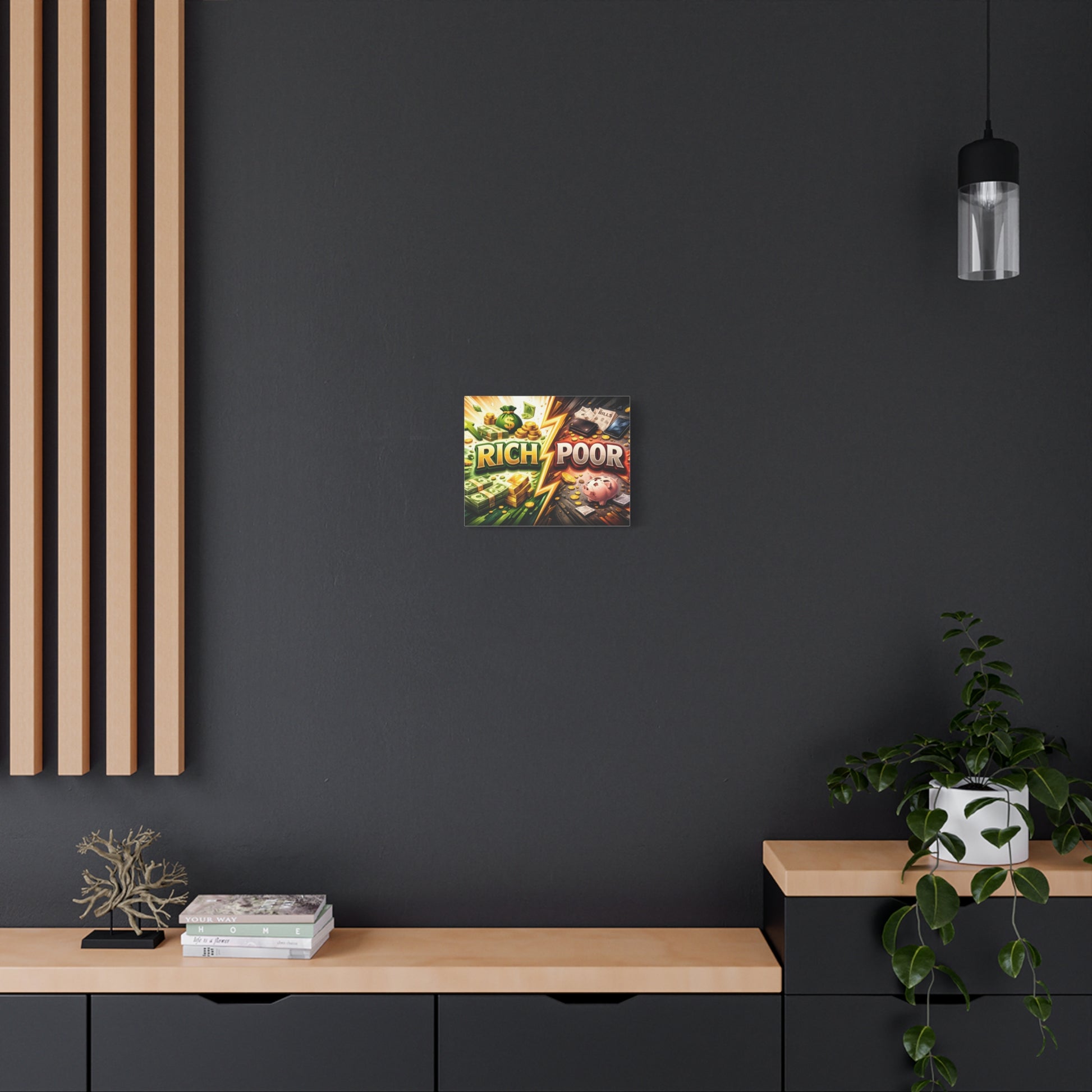 Rich vs Poor Abstract Money Mindset Canvas Canvas image 27