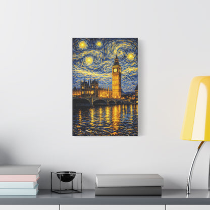 Big Ben Beneath a Starry Sky – Van Gogh Inspired Canvas Print in Van Gogh style canvas art, product image 30 of 64