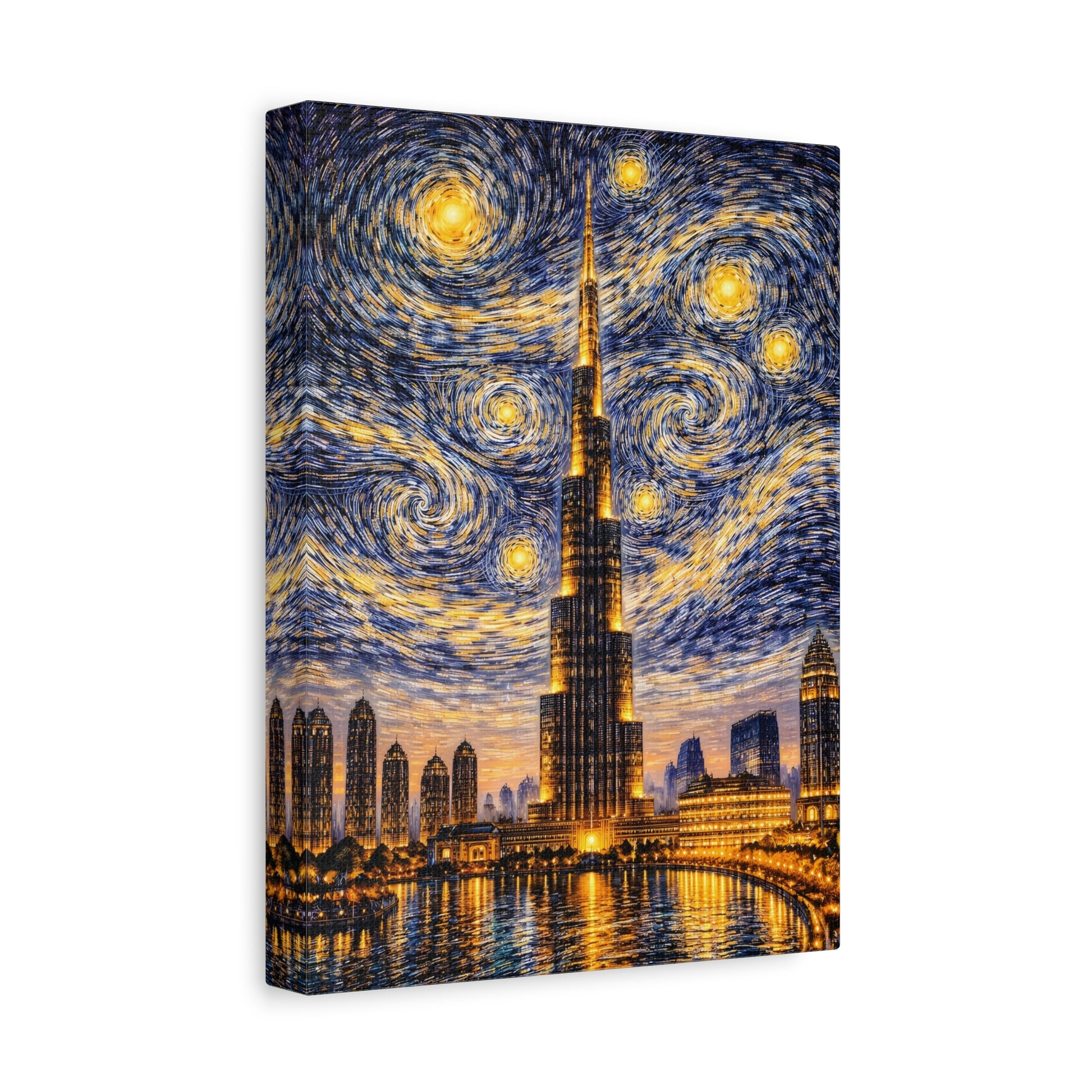Burj Khalifa Beneath a Starry Sky – Van Gogh Inspired canvas wall art, product image 21 of 68
