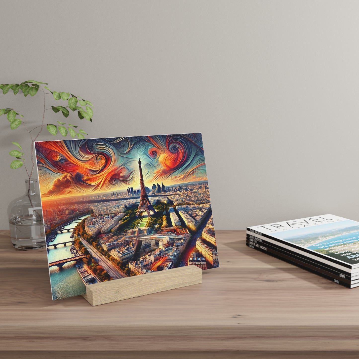 Paris Dreamscape: Abstract Eiffel Tower Gallery Board – Artistic Panorama