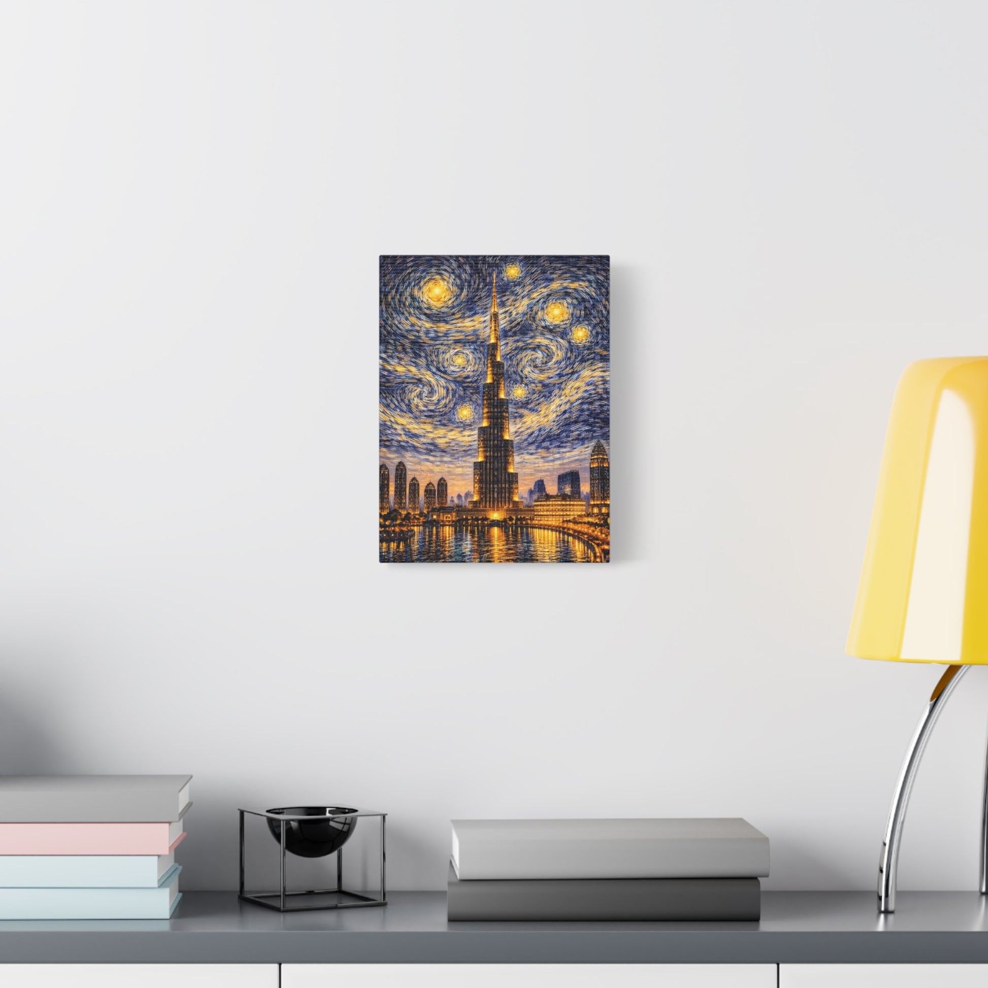 Burj Khalifa Beneath a Starry Sky – Van Gogh Inspired canvas wall art, product image 22 of 68