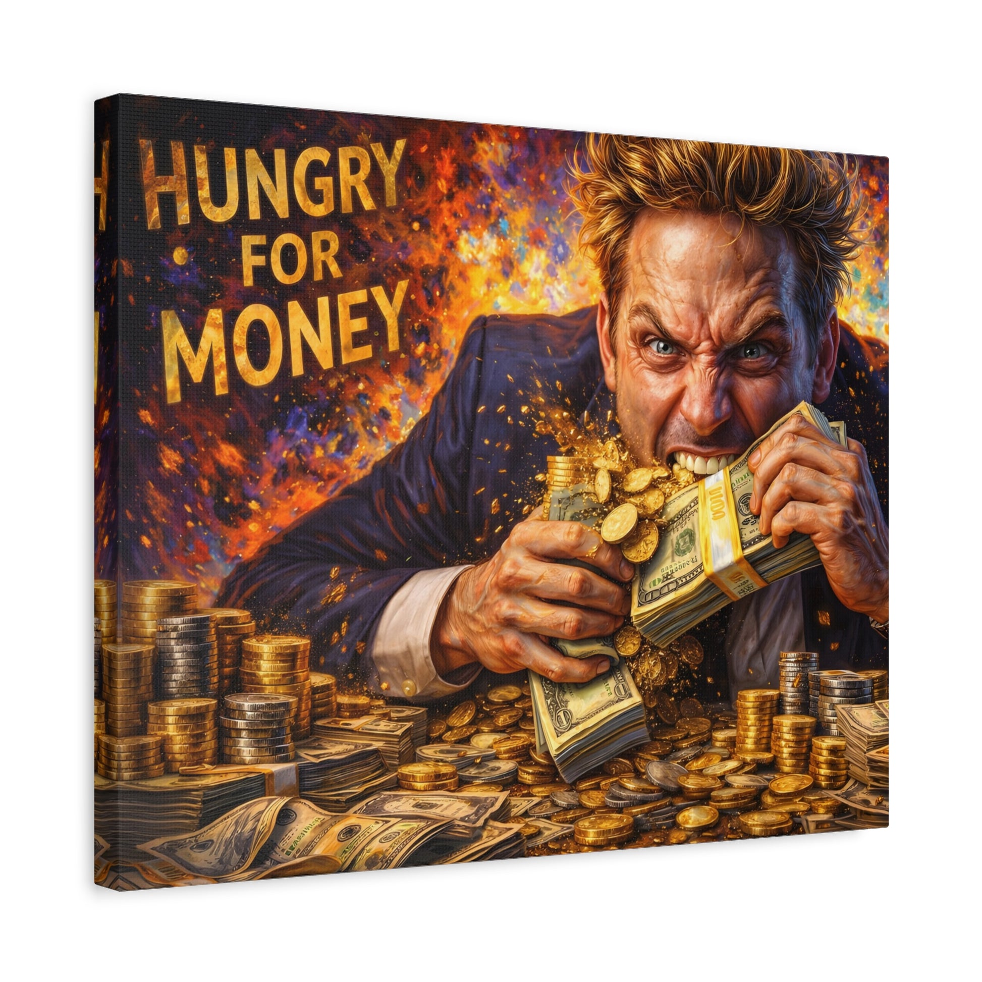 Hungry for Money – Entrepreneur Mindset canvas wall art, product image 35 of 64