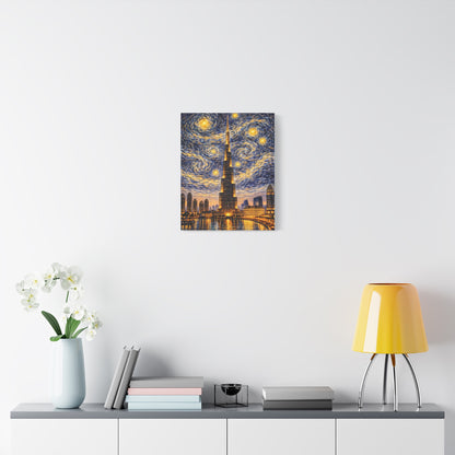 Burj Khalifa Beneath a Starry Sky – Van Gogh Inspired canvas wall art, product image 37 of 68