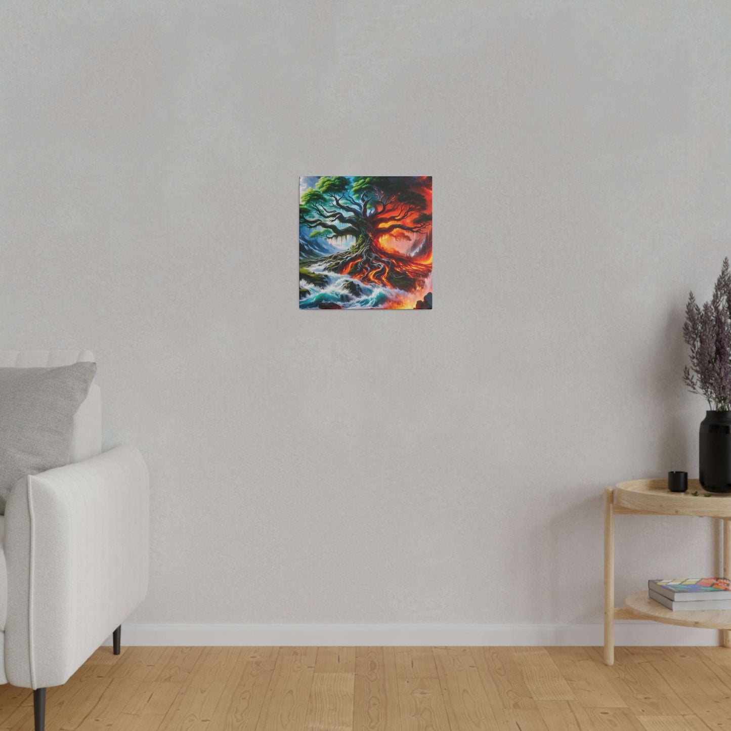 Ethereal Fusion: Elemental Forces Canvas Art