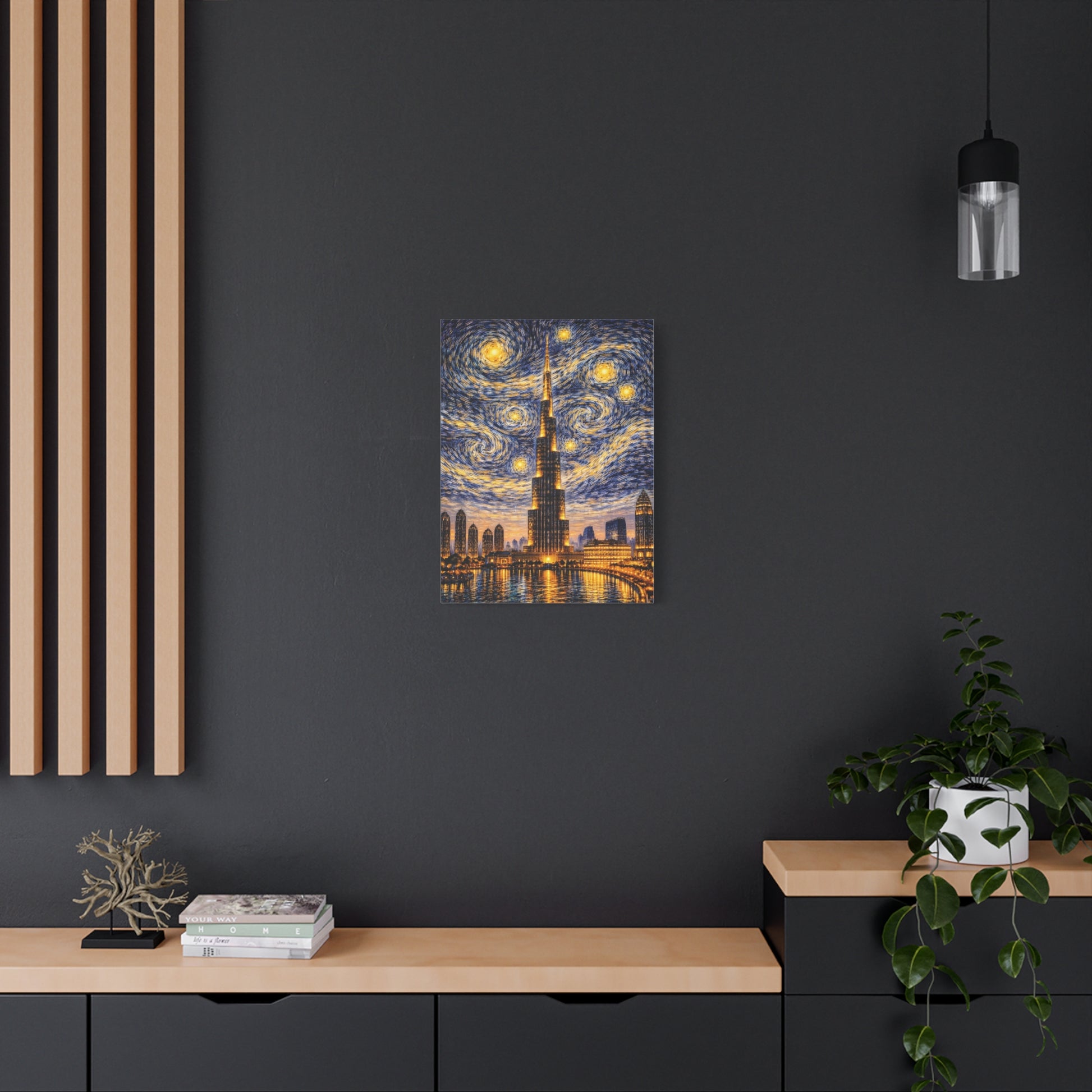 Burj Khalifa Beneath a Starry Sky – Van Gogh Inspired canvas wall art, product image 44 of 68