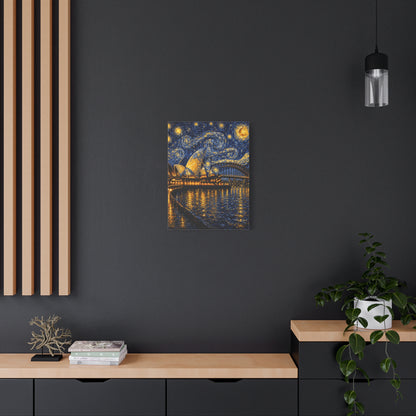 Sydney Opera House in a Starry Dream – Van Gogh Inspired Canvas Print in Van Gogh style canvas art, product image 39 of 60