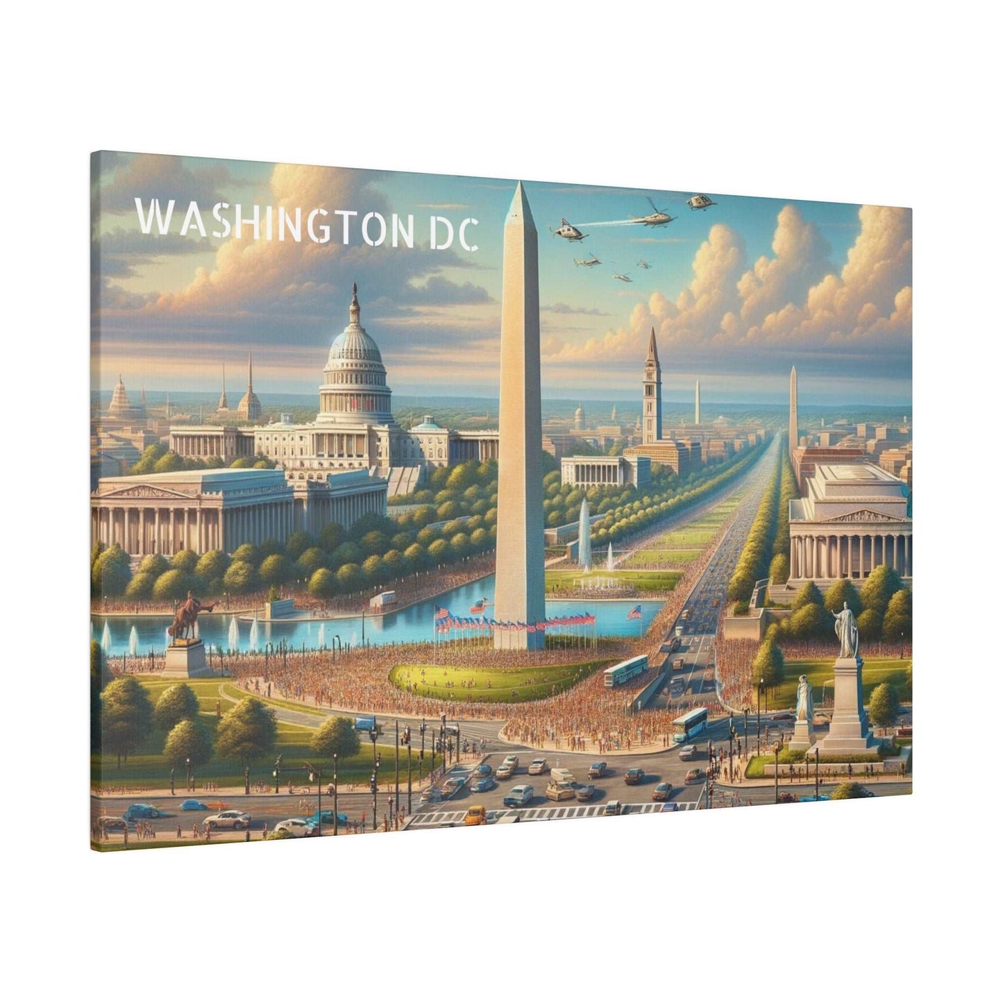 Washington DC Skyline Canvas Art