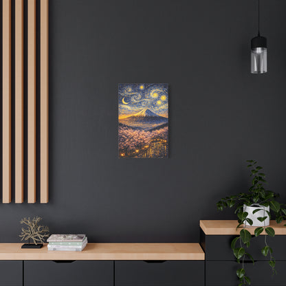 Mount Fuji Under a Starry Sky – Van Gogh Inspired canvas wall art, product image 37 of 64