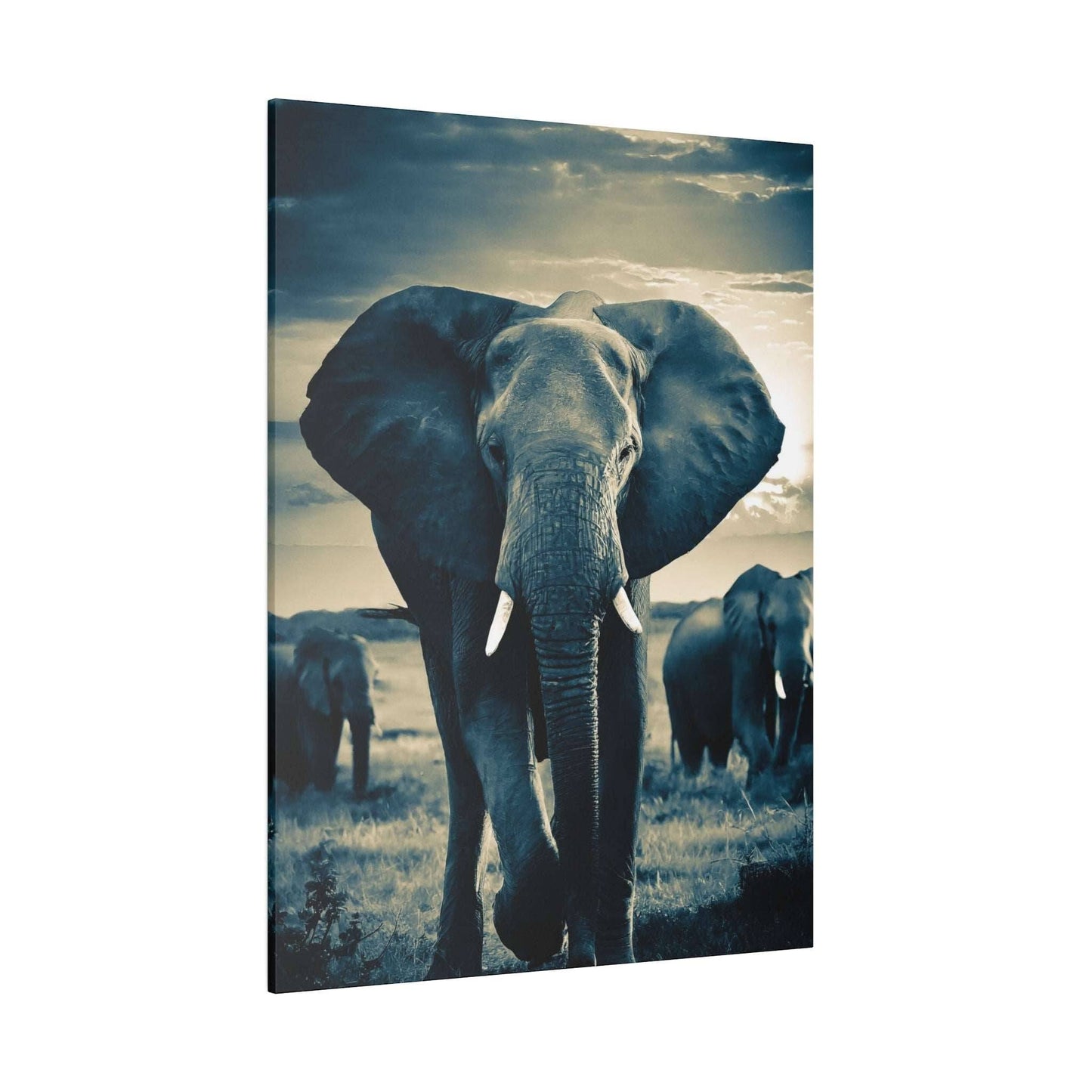 Majestic Elephant Canvas Print - A Glimpse of Wilderness