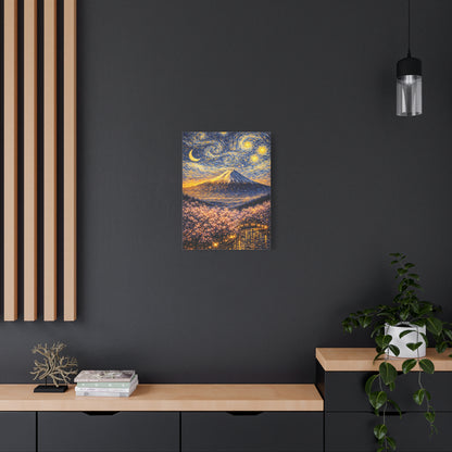 Mount Fuji Under a Starry Sky – Van Gogh Inspired canvas wall art, product image 40 of 64