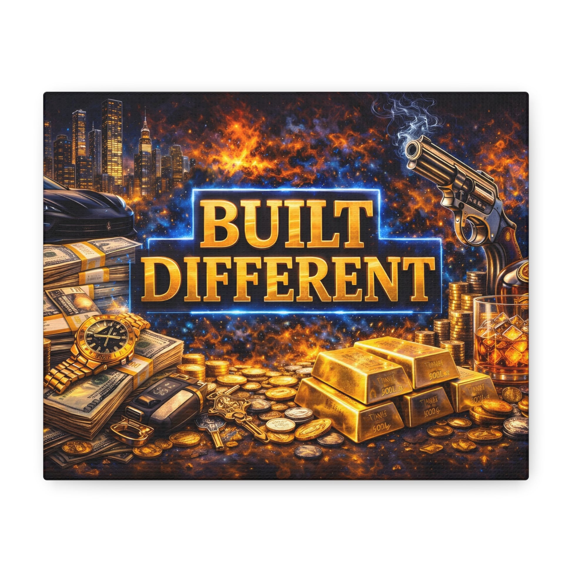Built Different – Luxury Motivation canvas wall art, product image 1 of 80