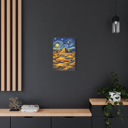 Golden Currents Over Giza – Van Gogh Inspired canvas wall art, product image 34 of 52