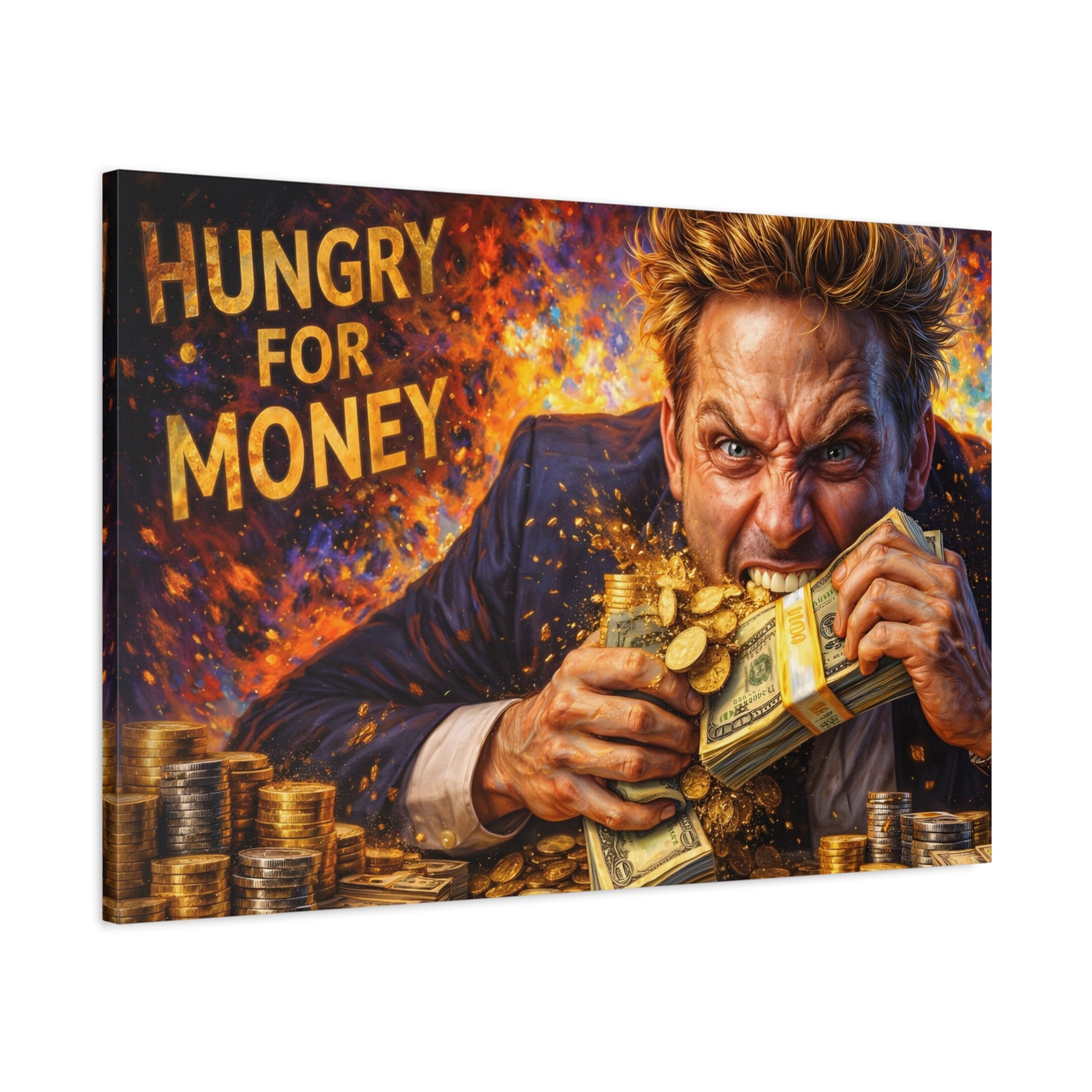 Hungry for Money – Entrepreneur Mindset canvas wall art, product image 53 of 64