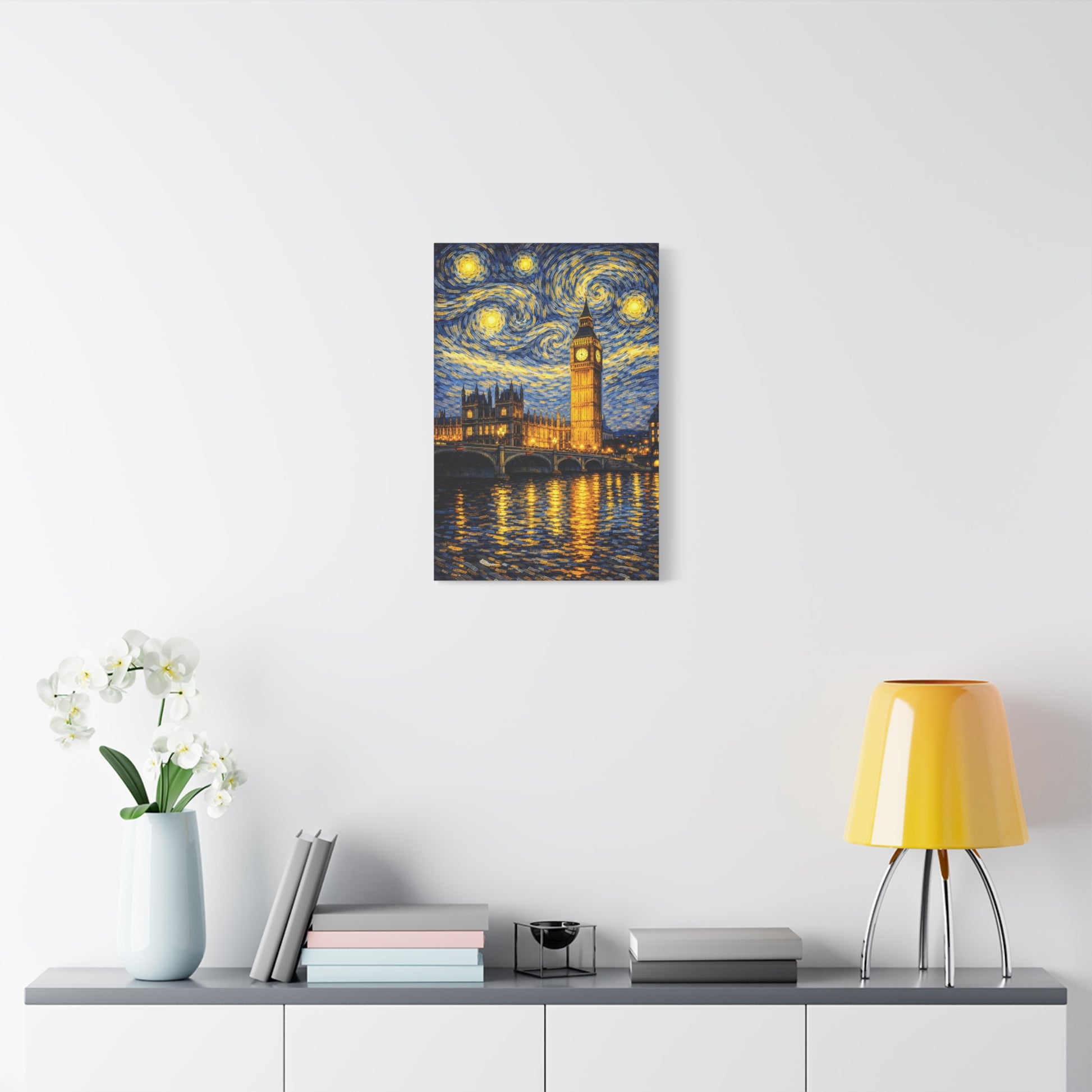Big Ben Beneath a Starry Sky – Van Gogh Inspired Canvas Print in Van Gogh style canvas art, product image 36 of 64
