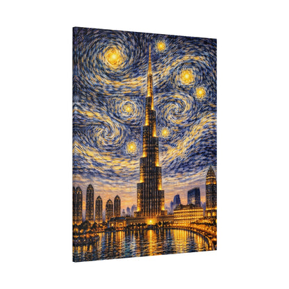 Burj Khalifa Beneath a Starry Sky – Van Gogh Inspired canvas wall art, product image 66 of 68
