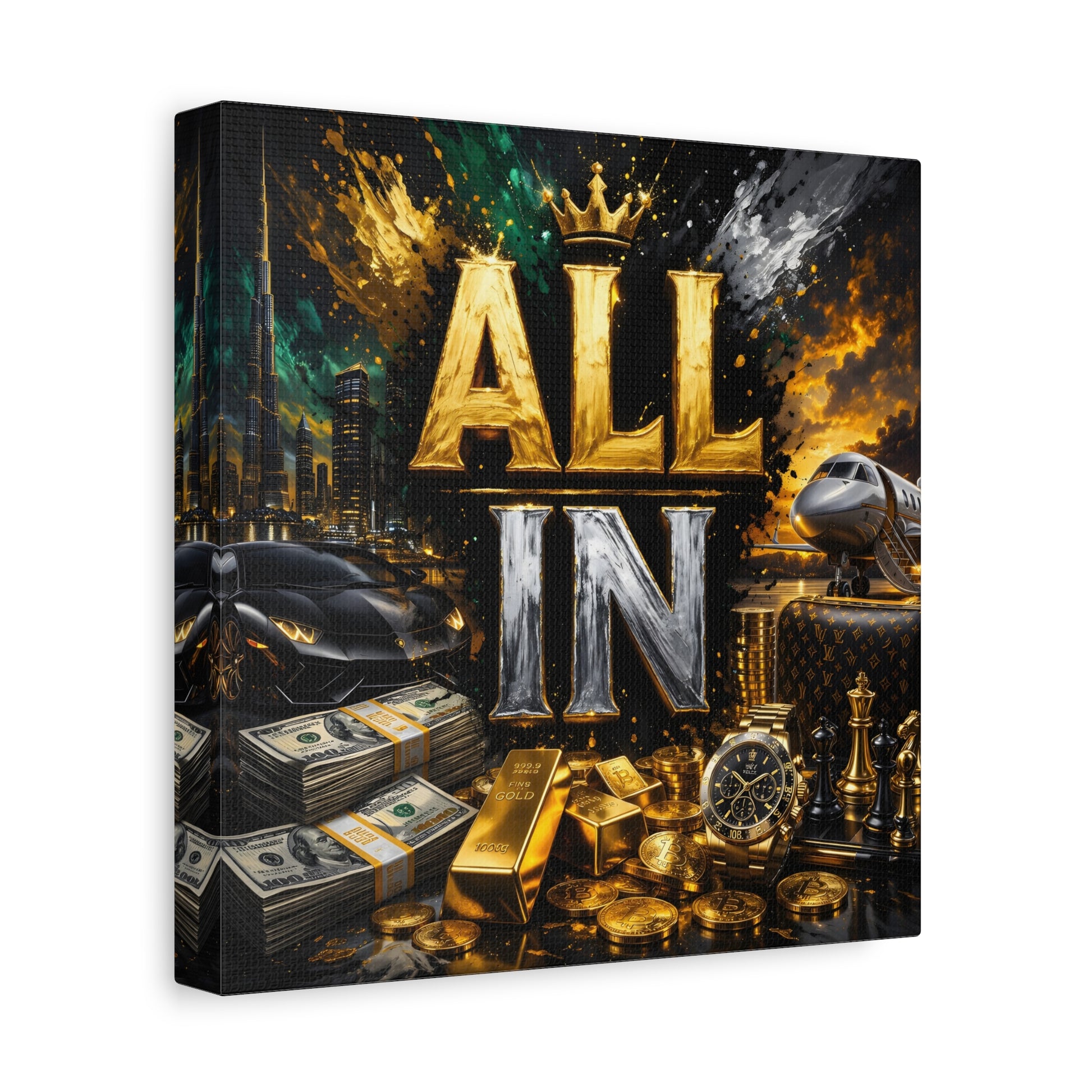 All In – Luxury Entrepreneur canvas wall art, product image 14 of 40