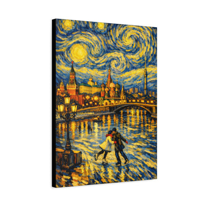 Moscow in a Starry Night – Van Gogh Inspired Canvas Print in Van Gogh style canvas art, product image 39 of 68
