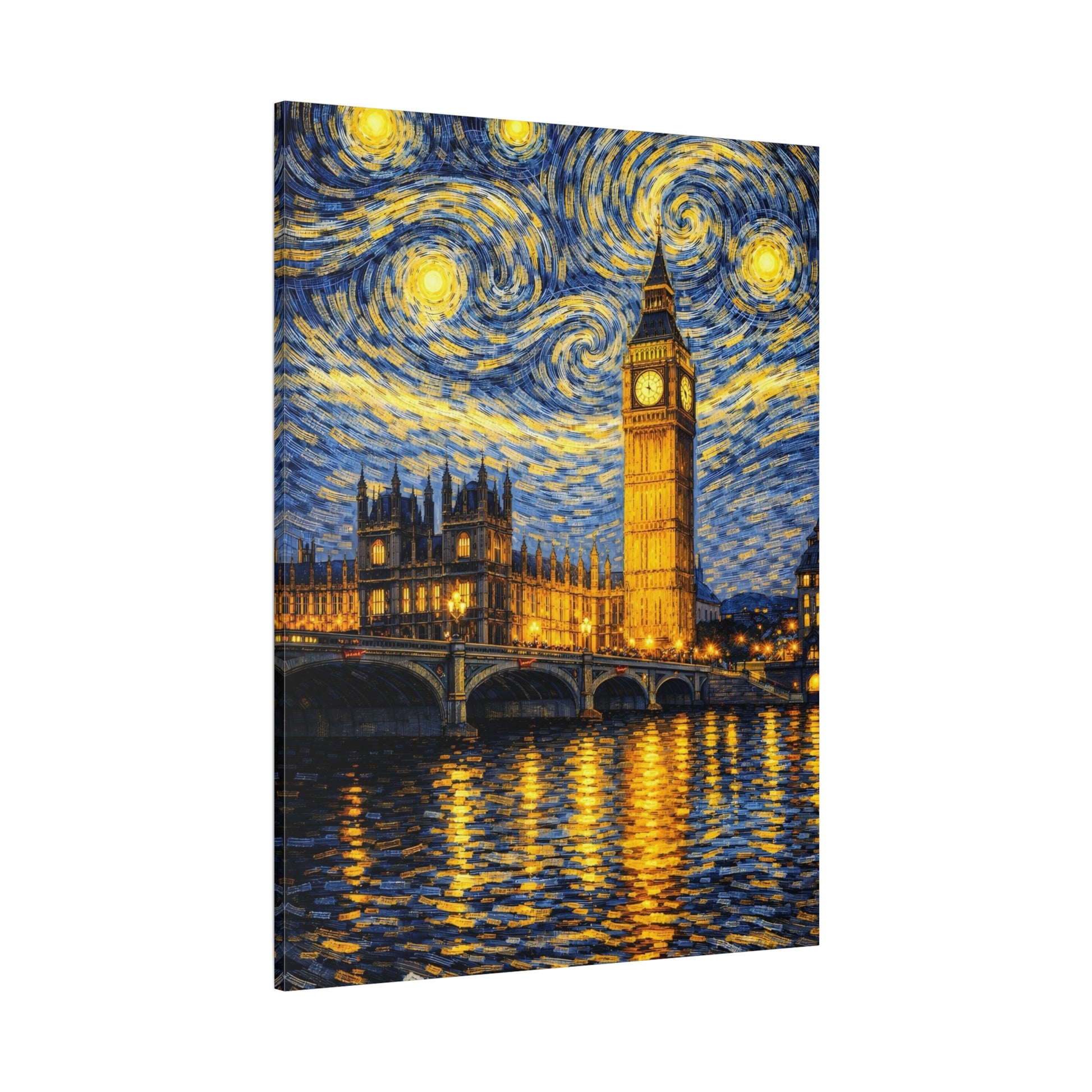 Big Ben Beneath a Starry Sky – Van Gogh Inspired Canvas Print in Van Gogh style canvas art, product image 62 of 64