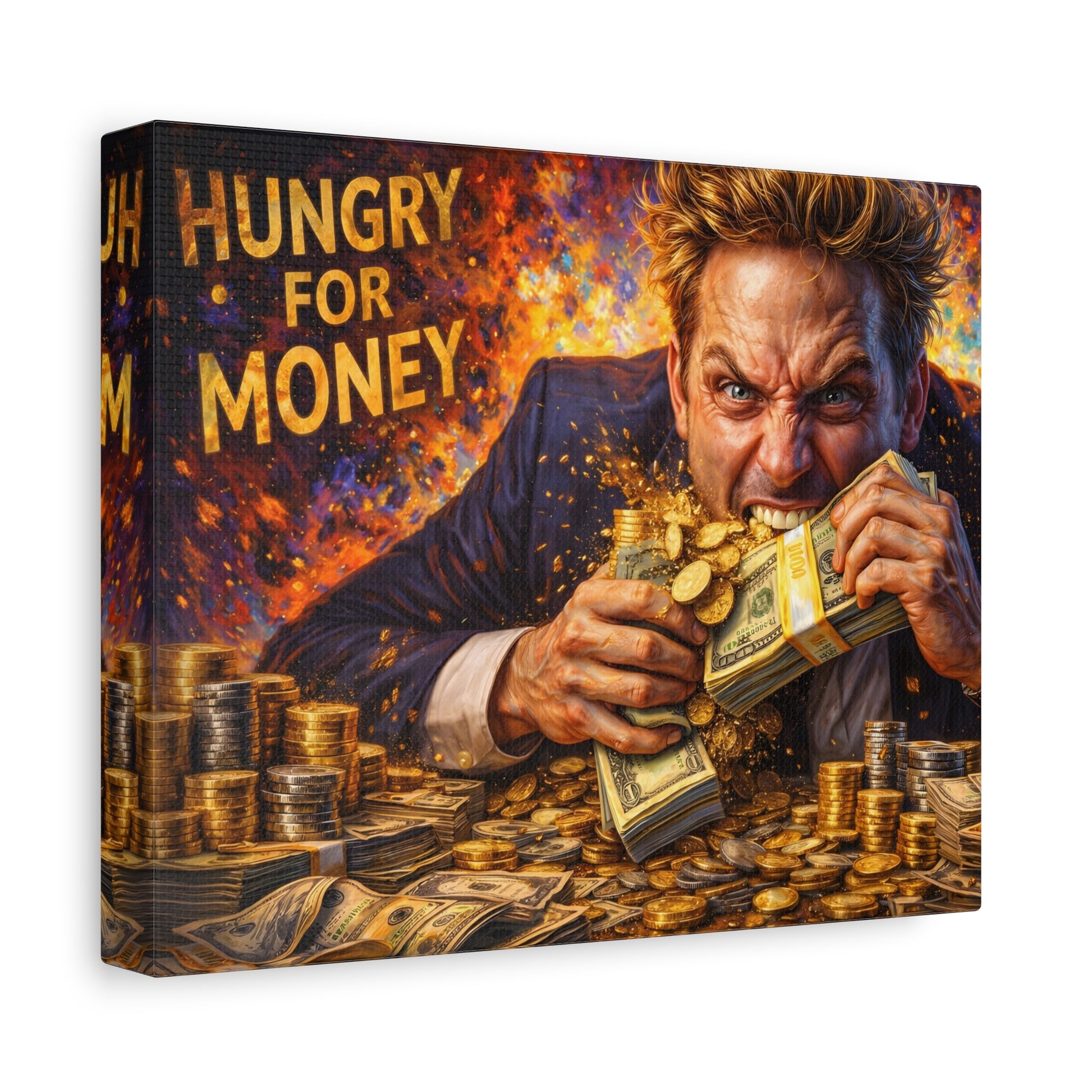 Hungry for Money – Entrepreneur Mindset canvas wall art, product image 17 of 64