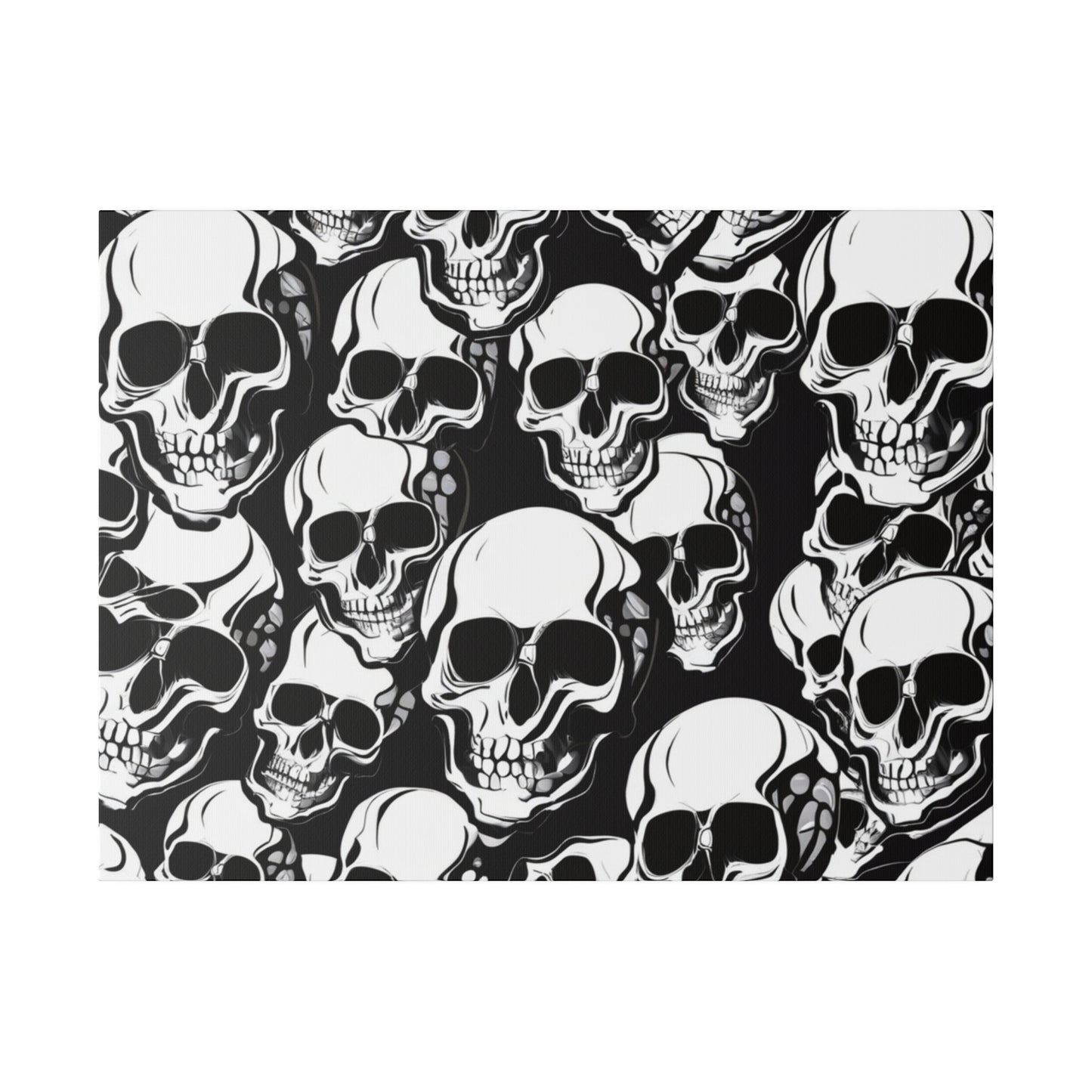 Bold Skull Pattern Canvas Wall Art