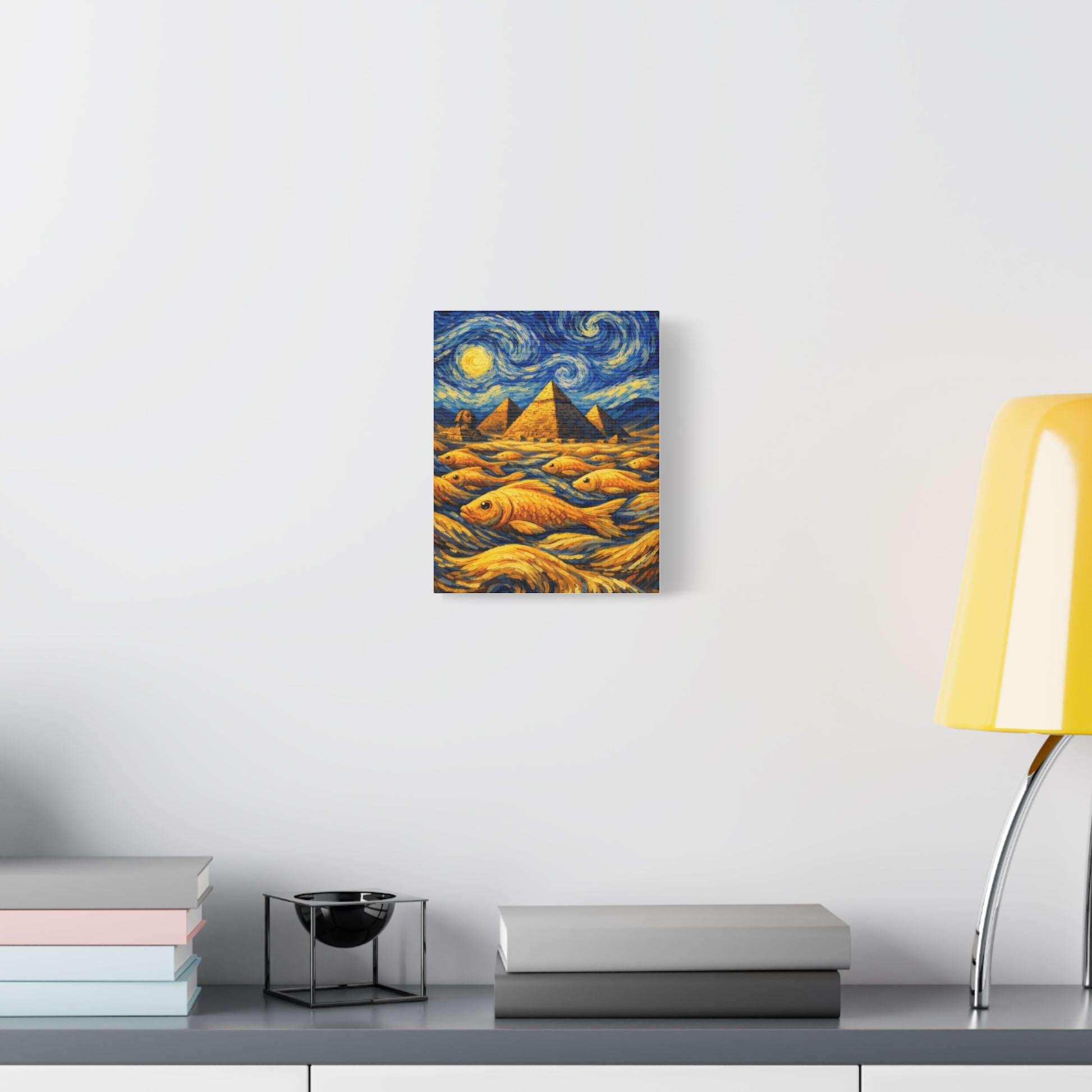 Golden Currents Over Giza – Van Gogh Inspired canvas wall art, product image 14 of 52