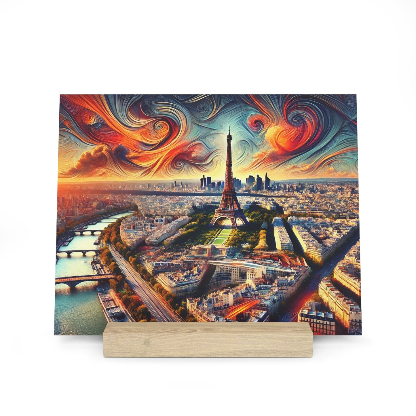 Paris Dreamscape: Abstract Eiffel Tower Gallery Board – Artistic Panorama