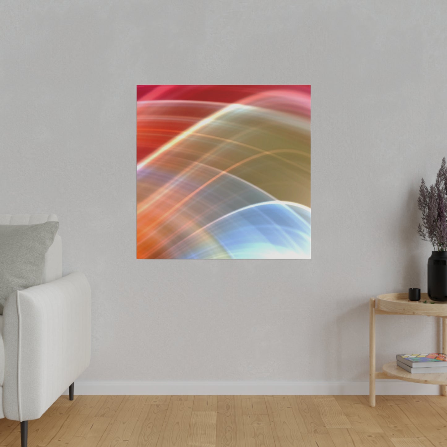 Radiant Waves Abstract Art Canvas Wall Art