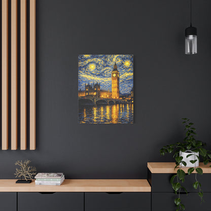 Big Ben Beneath a Starry Sky – Van Gogh Inspired Canvas Print in Van Gogh style canvas art, product image 49 of 64