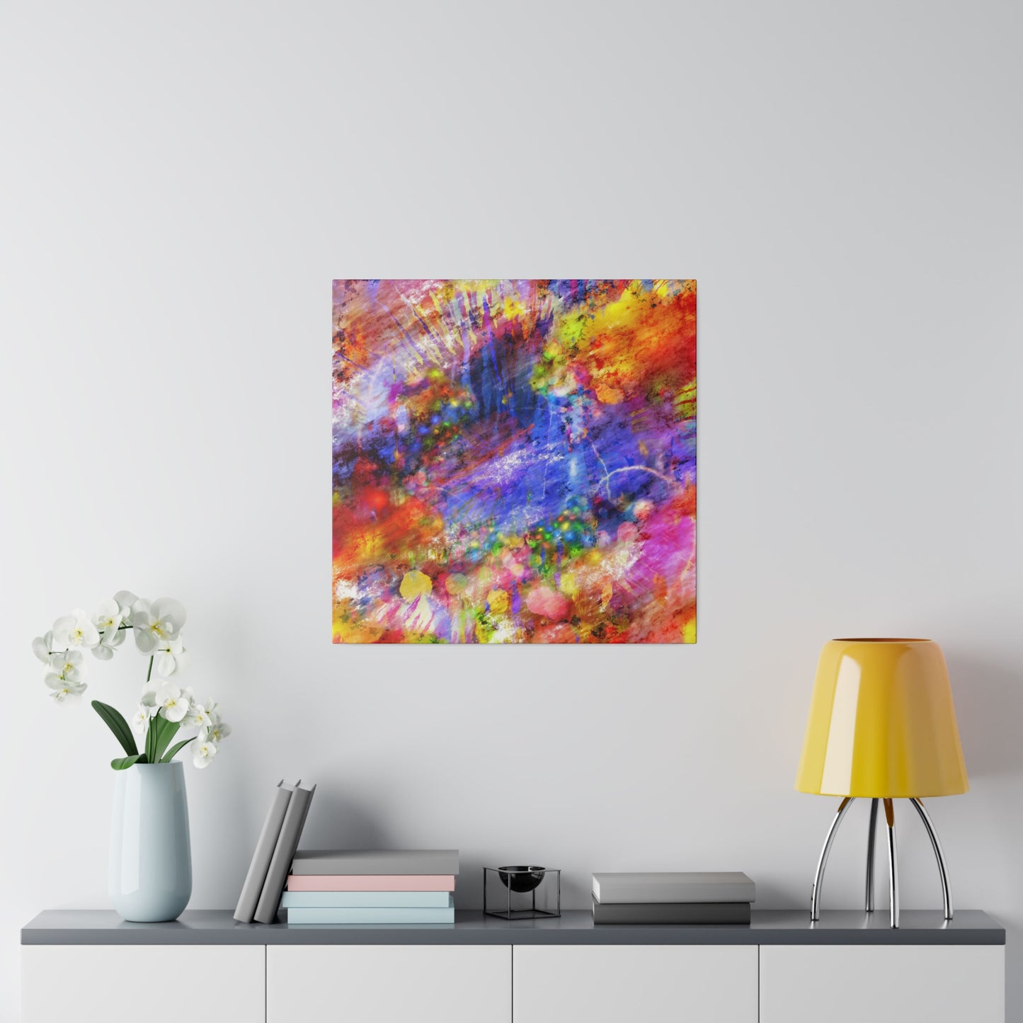 Vibrant Explosion Abstract Art Canvas