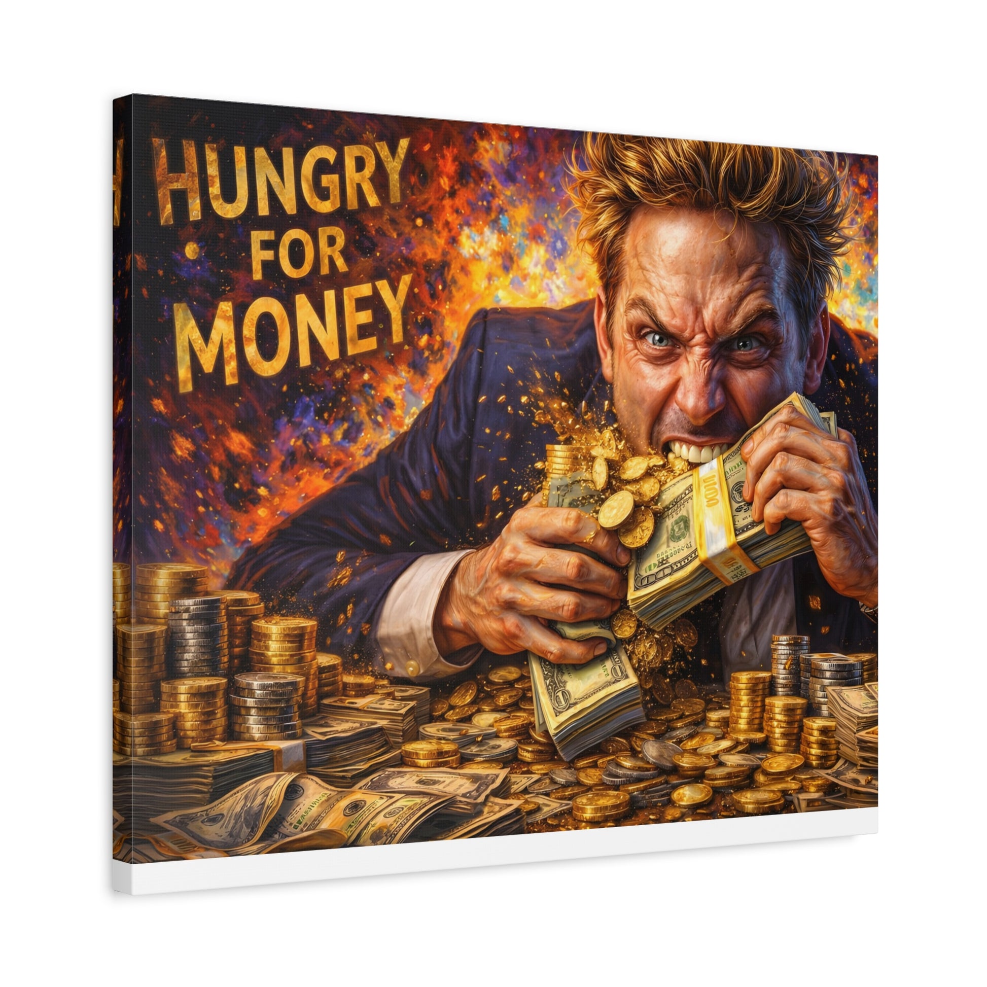 Hungry for Money – Entrepreneur Mindset canvas wall art, product image 44 of 64
