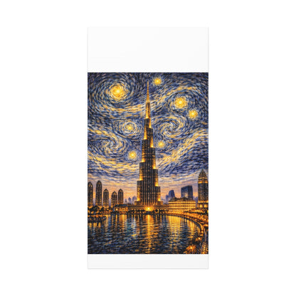 Burj Khalifa Beneath a Starry Sky – Van Gogh Inspired canvas wall art, product image 15 of 68