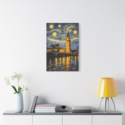 Big Ben Beneath a Starry Sky – Van Gogh Inspired Canvas Print in Van Gogh style canvas art, product image 45 of 64