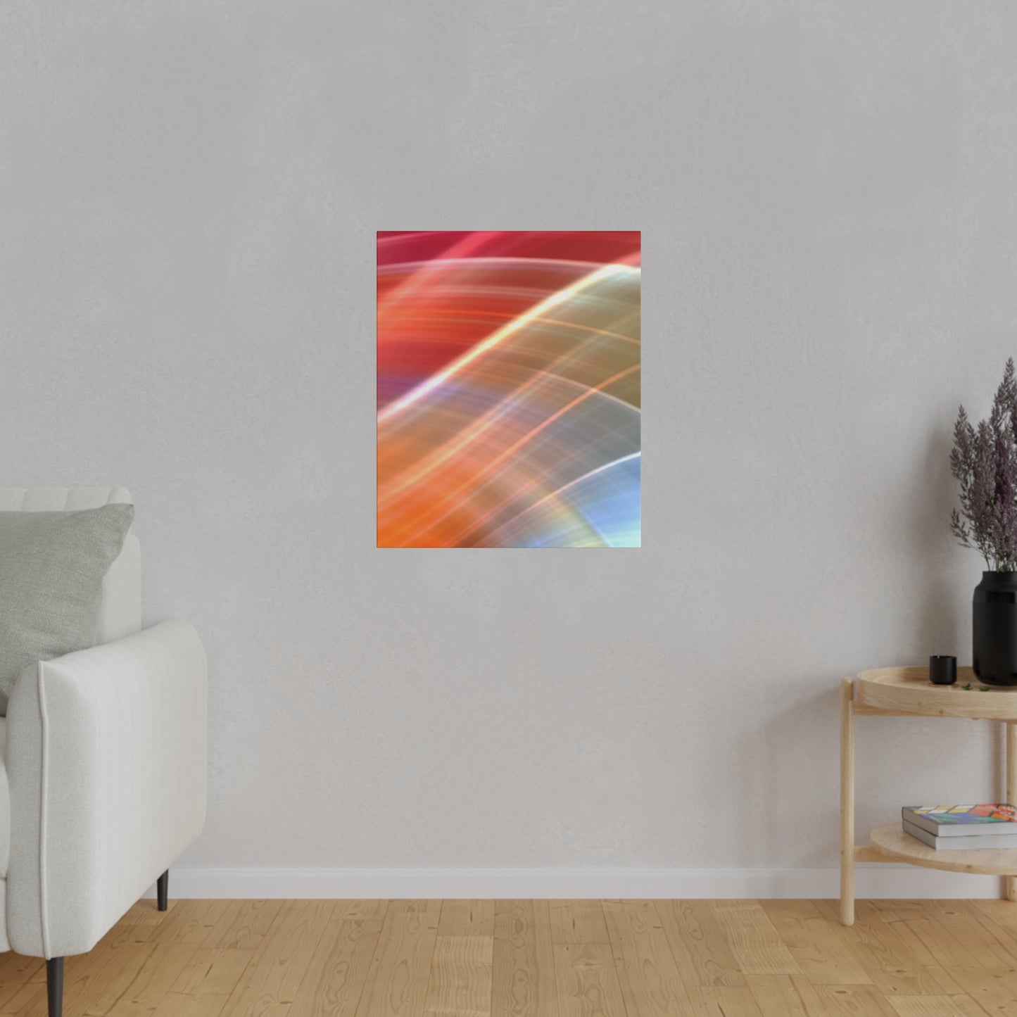 Radiant Waves Abstract Art Canvas Wall Art