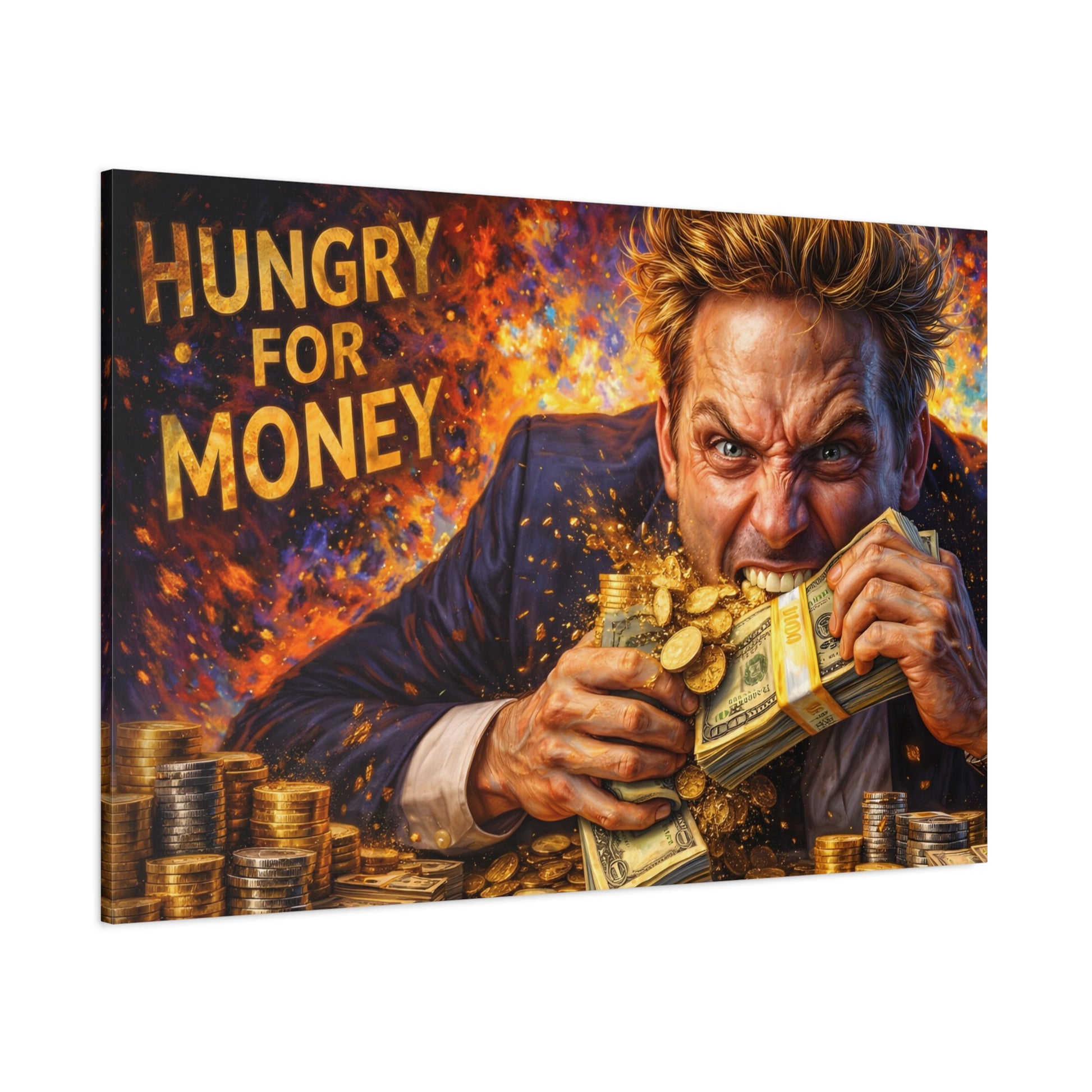 Hungry for Money – Entrepreneur Mindset canvas wall art, product image 59 of 64