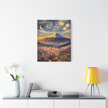 Mount Fuji Under a Starry Sky – Van Gogh Inspired canvas wall art, product image 48 of 64