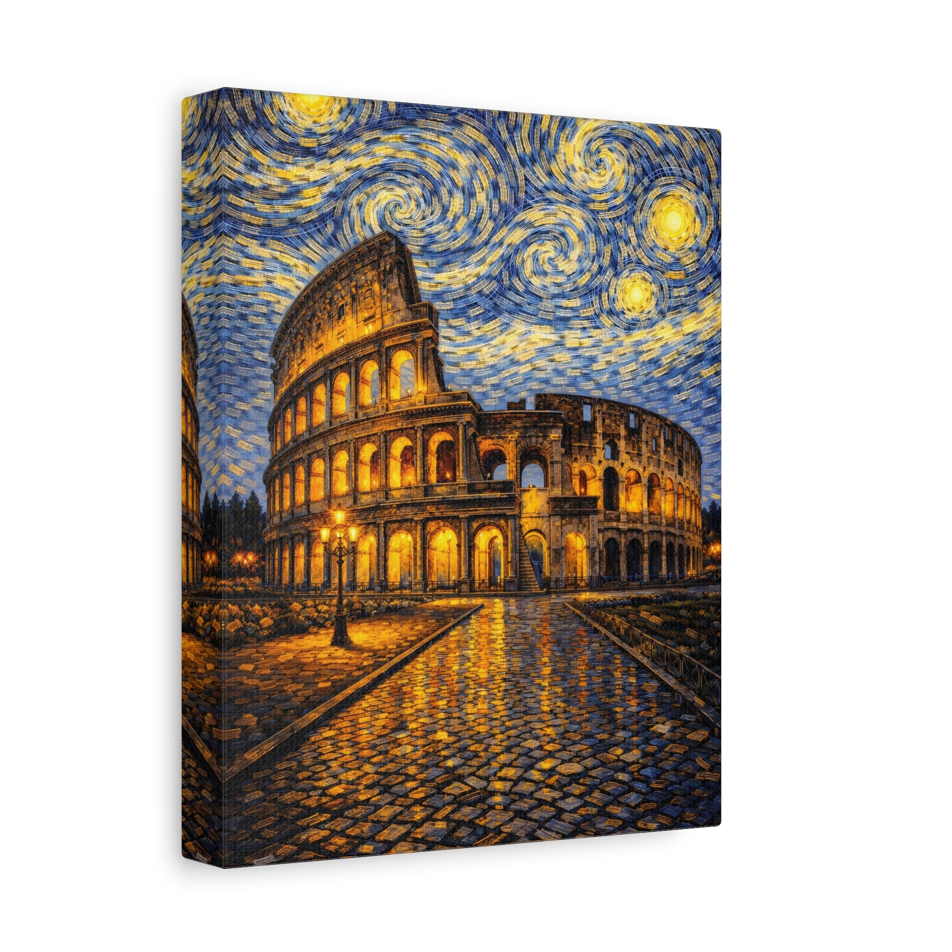 The Colosseum Under a Starry Sky – Van Gogh Inspired Canvas Print in Van Gogh style canvas art, product image 16 of 60