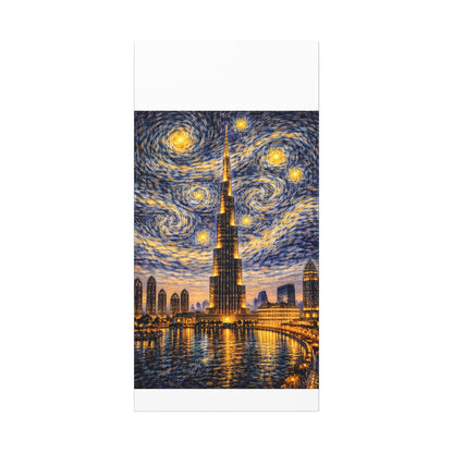 Burj Khalifa Beneath a Starry Sky – Van Gogh Inspired canvas wall art, product image 6 of 68