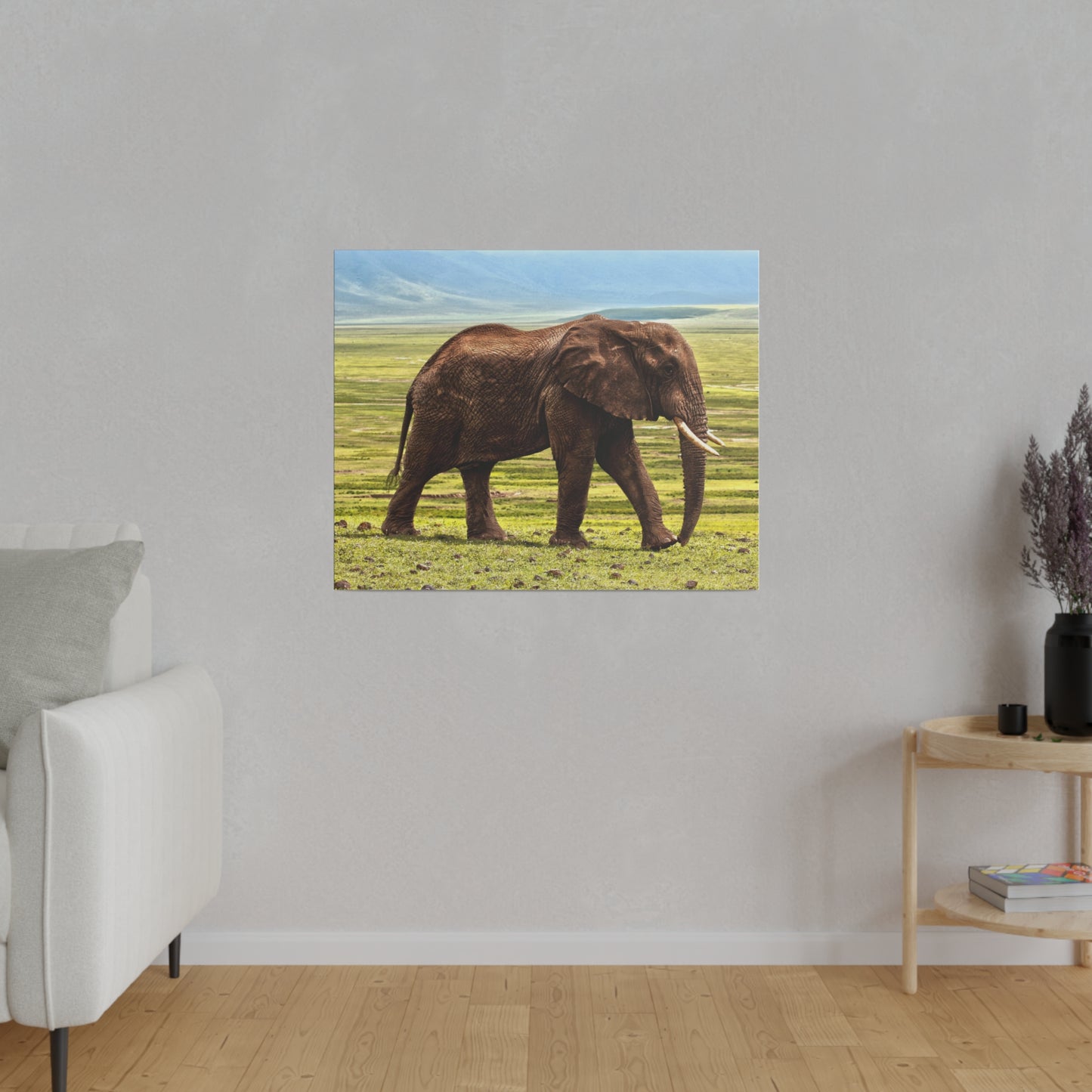 Majestic Savannah Elephant - Wildlife Canvas Art